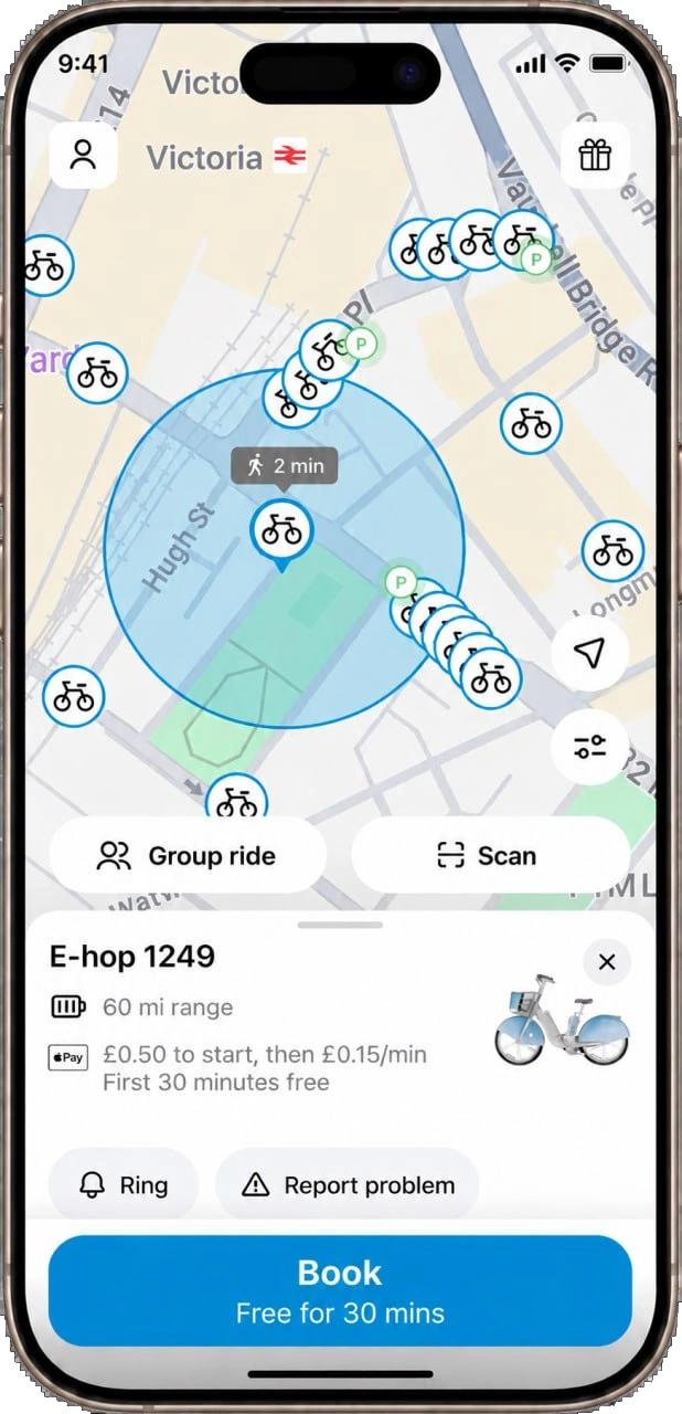 E-Hop App Preview