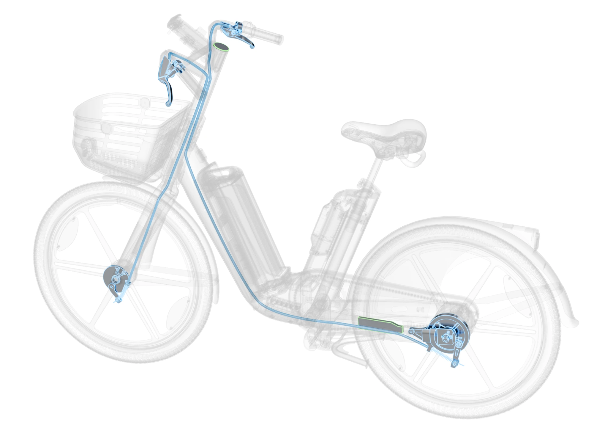 Concealed Cable Routing & Dual Heavy-Duty Drum Brakes