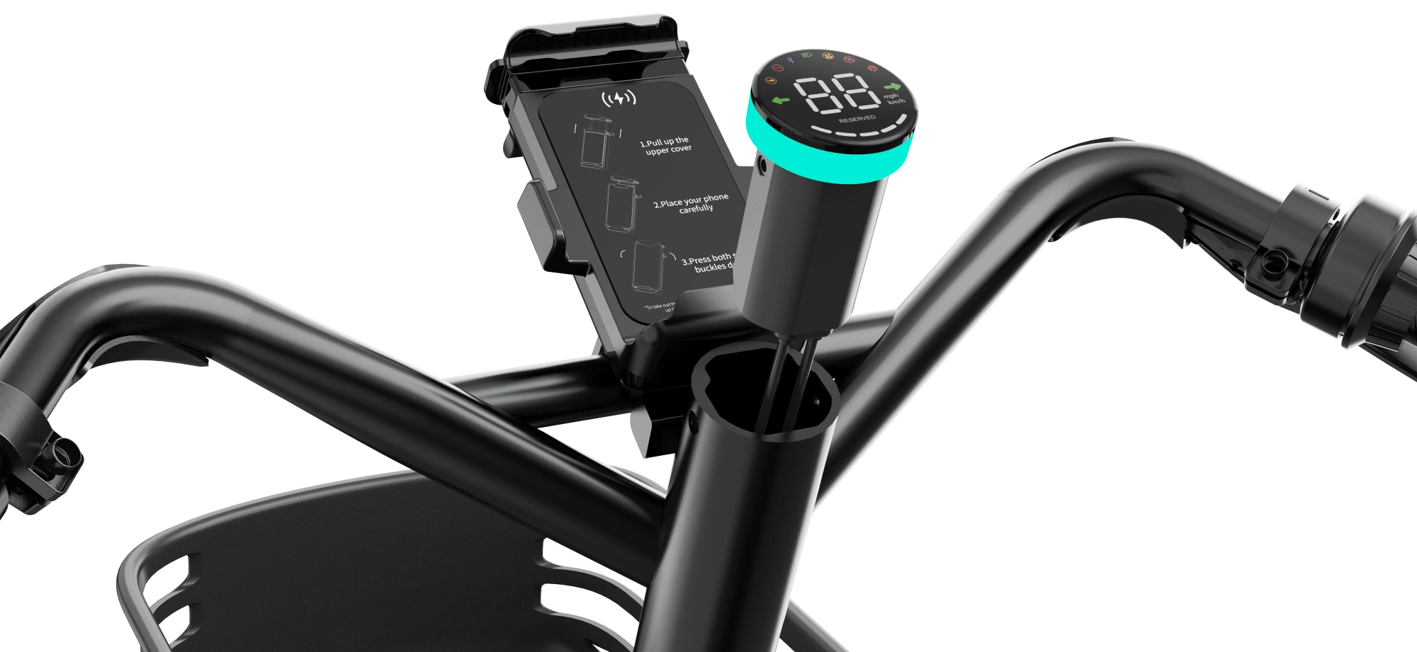 Waterproof OLED Telemetry & Wireless Phone Induction Dock
